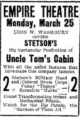 Empire Theatre - Mar 25 1912 Ad